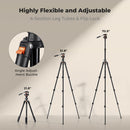 K&F Concept O234A3 Aluminum Tripod with BH-36 Ball Head