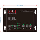 Hall Technologies 40W Audio Amplifier with Microphone Mixer and RS-232 Control