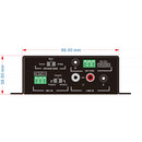 Hall Technologies 40W Audio Amplifier with Microphone Mixer and RS-232 Control