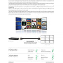 Hall Technologies 18 Gbps 4K Javelin Active Plenum HDMI Cable with Detachable Ends (49')