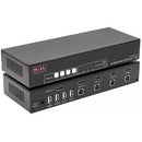 Hall Technologies 4-Port HDMI KVM Switch with USB 2.0 and 4K Video Support