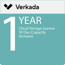 Verkada 1-Year Cloud Storage License (30 Day Retention, Capacity Increase)