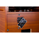 Hammond Leslie 3500W Powered 300W Rotary Speaker with Casters (Walnut)