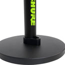 Shure by Gator Desktop Microphone Stand with 6" Round Base (Black, 2-Pack)