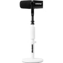 Shure by Gator Desktop Microphone Stand with 6" Round Base (White, 4-Pack)
