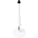 Shure by Gator Desktop Microphone Stand with 6" Round Base (White, 4-Pack)