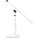 Shure by Gator Desktop Microphone Stand with Boom (White, 4-Pack)