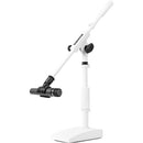 Shure by Gator Desktop Microphone Stand with Boom (White, 2-Pack)