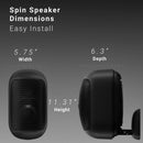 JUKE AUDIO Spin Outdoor Speakers (Pair, Black)