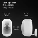 JUKE AUDIO Spin Outdoor Speakers (Pair, White)