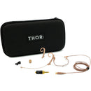 THOR AV Shadow SH20 Dual-Ear Headset Microphone with MicroDot Connector & Locking 3.5mm Adapter (Tan)