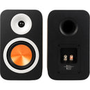 Fosi Audio SP601 Black Version 2-Way Bookshelf Speakers (White with Black Woofers, Pair)