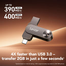 Lexar 1TB JumpDrive Dual Drive D500 USB 3.2 Gen 1 Flash Drive (USB-C / USB-A)