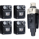 Xvive Audio U45R4 Wireless In-Ear Monitor System with Four Receivers (5.8 GHz, Black)