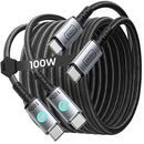 INIU Leopard 100W USB-C Cable (6.6', 2-Pack)