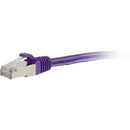 C2G CAT6 Snagless Shielded STP Ethernet Network Patch Cable (10', Purple)