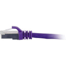 C2G CAT6 Snagless Shielded STP Ethernet Network Patch Cable (10', Purple)
