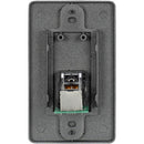 Obsidian WP1CAT6 NETRON CAT6 RJ45 Decora Wall Plate