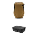 Peak Design Travel Backpack with Large Camera Cube V2 Kit (Coyote, 45L)