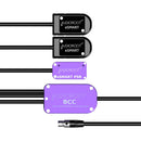 AUDIOROOT BCC Power Combining Cable with Two Battery Cups, USB-C, and TA4F Connector (With Telemetry)