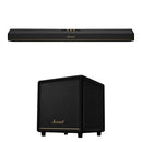 Marshall Heston 120 5.1.2-Channel Dolby Atmos Soundbar & Heston Sub 200 Subwoofer Kit (Black/Black)