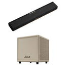 Marshall Heston 60 5.1-Channel Dolby Atmos Soundbar & Heston Sub 200 Subwoofer Kit (Black/Cream)