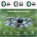 Freewell Mega Filter Kit for DJI Neo 2 (9-Pack)