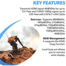 OREI EX-230C 4K HDMI Extender Set with HDMI Loop Output (230')