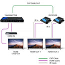 OREI 1x2 HDMI 4K Extender Splitter over Cat 6/7