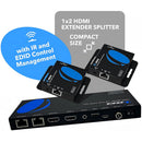 OREI 1x2 HDMI 4K Extender Splitter over Cat 6/7