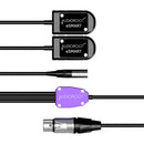 AUDIOROOT TRIAD Power Combining Cable with Two Battery Cups, TA4M, and XLR-4F Connector (Without Telemetry)
