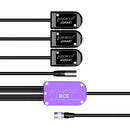 AUDIOROOT BCC Power Combining Cable with Three Battery Cups, TA4M, and HRS4 Connector (With Telemetry)