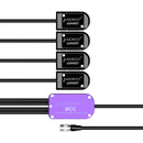 AUDIOROOT BCC Power Combining Cable with Four Battery Cups and HRS4 Connector (With Telemetry)