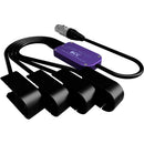 AUDIOROOT BCC Power Combining Cable with Four Battery Cups and XLR-4F Connector (With Telemetry)