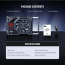 Neewer Basics CA155 Camera Cooling Fan with Built-In Battery