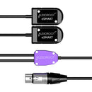 AUDIOROOT DYAD Power Combining Cable with Two Battery Cups and XLR-4F Connector (Without Telemetry)