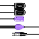 AUDIOROOT TRIAD Power Combining Cable with Two Battery Cups, USB-C, and XLR-4F Connector (Without Telemetry)