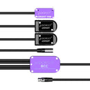 AUDIOROOT BCC Power Combining Cable with Two Battery Cups, USB-C, TA4M, and TA4F Connector (With Telemetry)