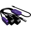 AUDIOROOT BCC Power Combining Cable with Two Battery Cups, USB-C, TA4M, and TA4F Connector (With Telemetry)