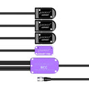 AUDIOROOT BCC Power Combining Cable with Three Battery Cups, USB-C, and HRS4 Connector (With Telemetry)