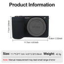 Easy Hood Silicone Protection Case for Sony ZV-E10 II (Black)