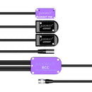 AUDIOROOT BCC Power Combining Cable with Two Battery Cups, USB-C, TA4M, and HRS4 Connector (With Telemetry)