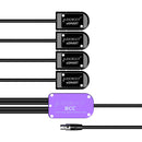AUDIOROOT BCC Power Combining Cable with Four Battery Cups and TA4F Connector (With Telemetry)