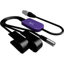 AUDIOROOT BCC Power Combining Cable with Two Battery Cups, TA4M, and XLR-4F Connector (With Telemetry)