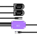 AUDIOROOT BCC Power Combining Cable with Two Battery Cups, TA4M, and HRS4 Connector (With Telemetry)