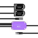 AUDIOROOT BCC Power Combining Cable with Two Battery Cups, TA4M, and TA4F Connector (With Telemetry)