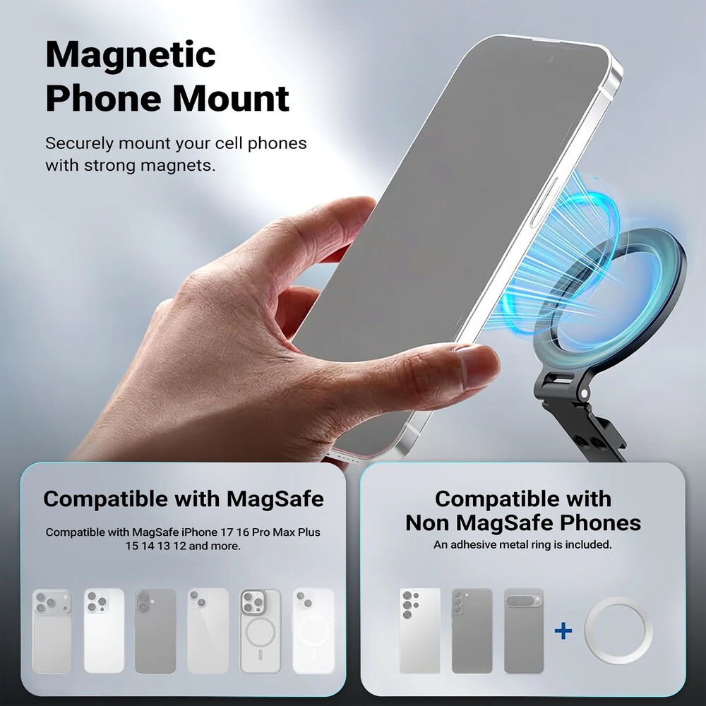 Buy in India Neewer CA163 Magnetic Tripod Phone Mount Adapter with Col ...