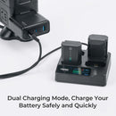 Accsoon TopRig 100W 4-Bay NP-FZ100 Fast Charger