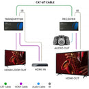 OREI 4K HDMI over HDBaseT Extender with IR/CEC/PoC (394')