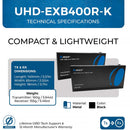 OREI 4K HDMI over HDBaseT Extender with IR/CEC/PoC (394')